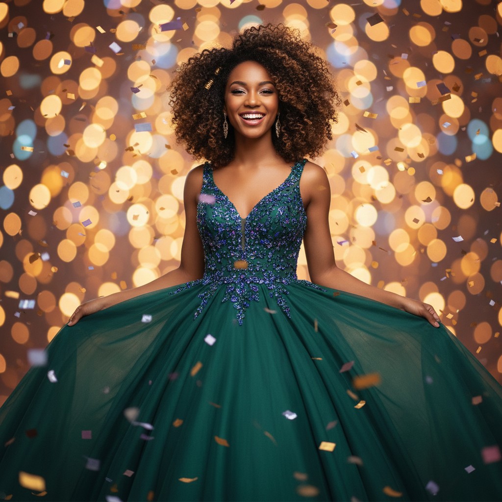 Voluminous and Defined Natural Curls