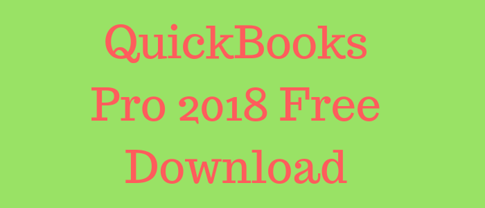QuickBooks Pro 2018